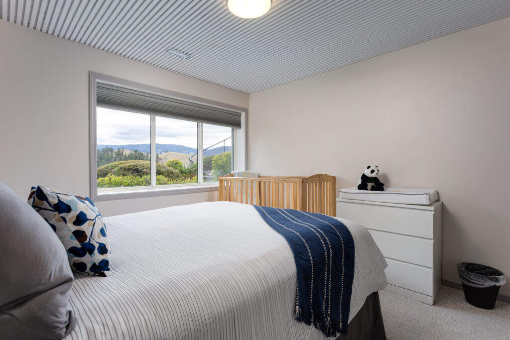 room with crib